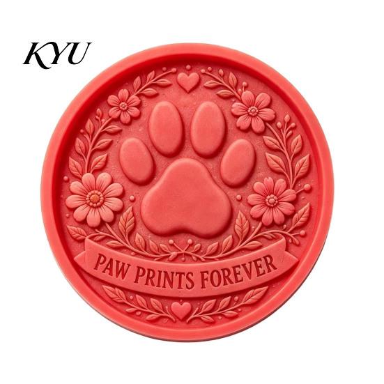 Concrete Paver Mold Garden Stepping Stone Silicone Mold, DIY Cement Reusable Mould Round Casting for Pathway Patio Yard Lawn Decoration Easy