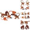 Animal Figure Miniature Monkey Sculpture For Home Decor And Educational Use
