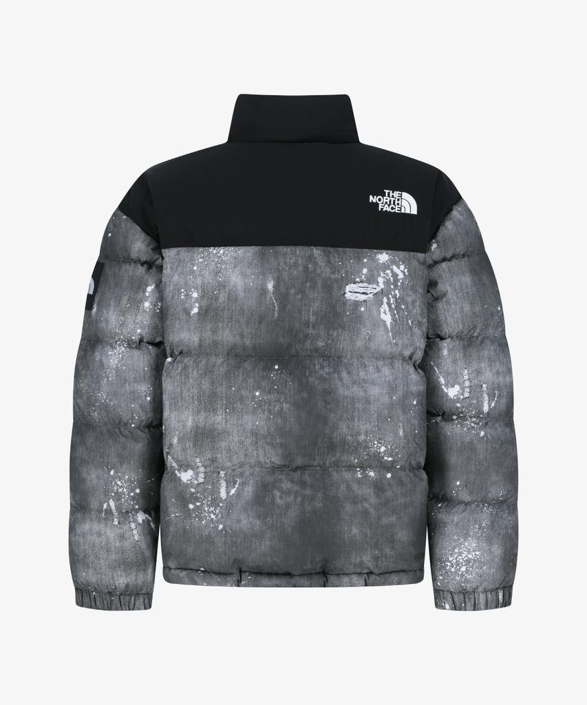 The North Face Nj1Dr56K White Label Novelty Nuptse Print Jacket (Rds) Gray