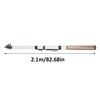 Портативная телескопическая удочка для спиннинга, удочка из углеродного волокна (2.1m)