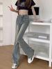 Ladies' High Waisted Jeans Autumn Fashion Jeans Vintage Y2K Wide Leg Denim Pants Women  Loose Trousers