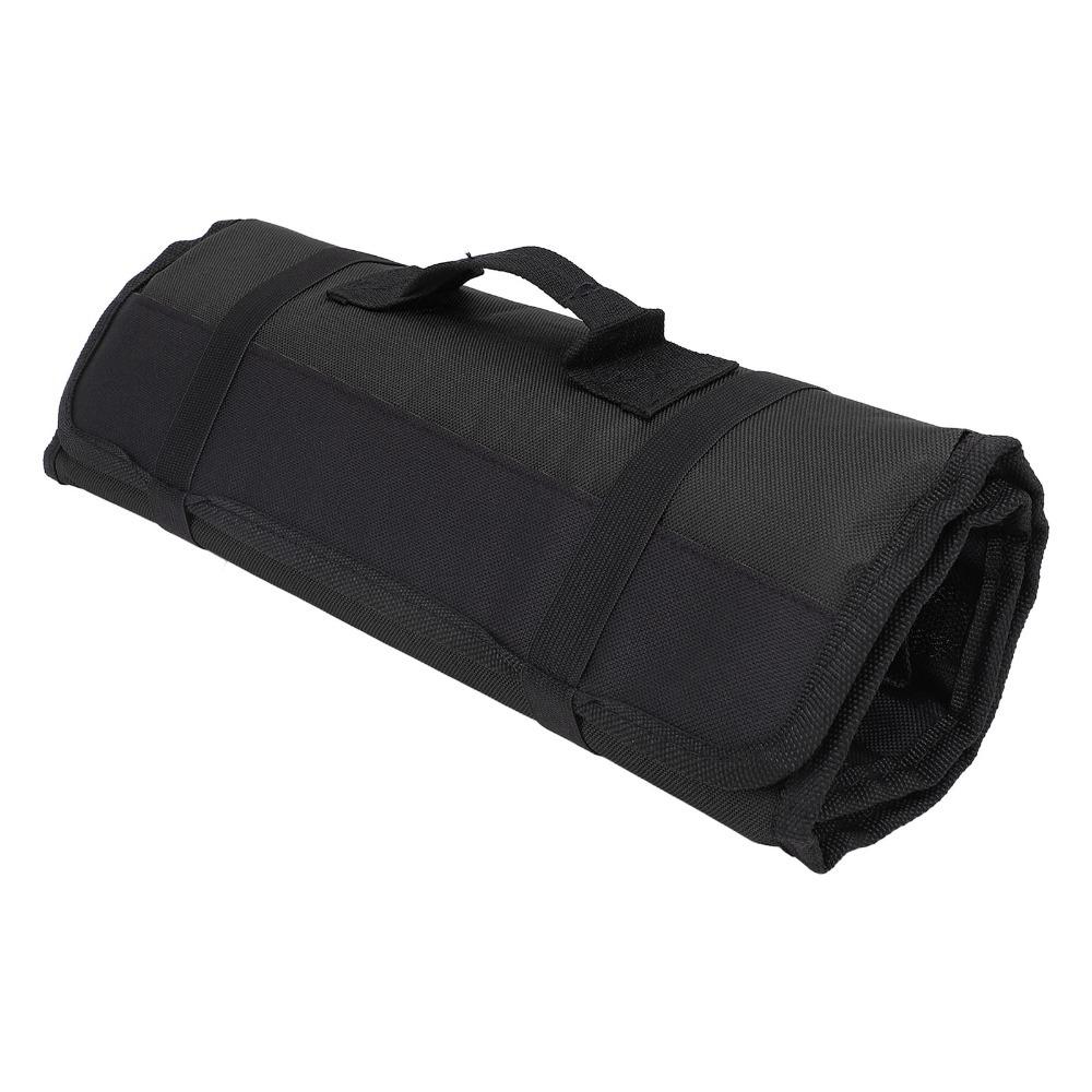Canvas Chef Knife Bag Roll Up Style Knife Roll Bag Durable Cutlery Organizer Travel Camping