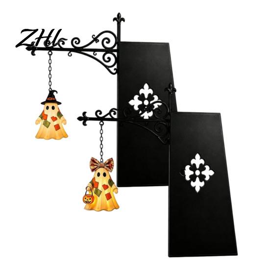 Cute Cartoon Ghost Decorations Halloween Library Lantern, Decorative Bookshelf Lamp, Patchwork Battery Operated Party Lights Light with Witch