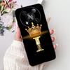 Для ITEL RS4 2025 Модный Чехол для Телефона с Буквой и Короной Для Itel RS4 S666LN Черный Силиконовый Мягкий TPU Чехлы Бамперы
