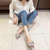 Fashion New Pointed Crystal Fairy Ladies Wind Sandals Rhinestone Butterfly-knot Transparent High Heel Women Sandals Fashion Shoes