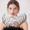 Stand Shirt Detachable Collar Female Adjustable Ruffled Fake Collars for Women Detachable Collar Party Clothing Ornaments