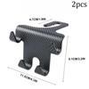 Car Back Seat Hanger 2Pcs - Seat Headrest Hooks Carbon Fiber, Mobile Phone Bag Handbag Holder, Car Seat Hooks