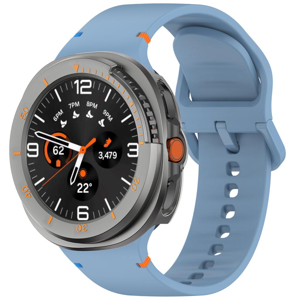 Case+ Band For Samsung Galaxy Watch 8 Classic 46mm Silicone Bracelet Strap Hard PC Bumper For Galaxy Watch 8 Classic NO Glass