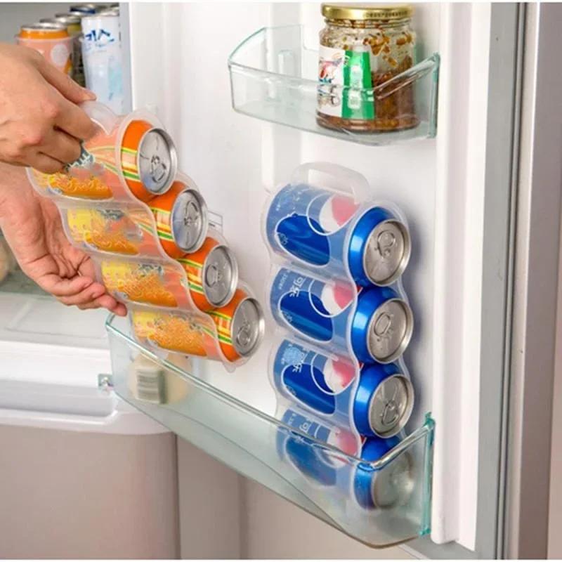 Household Practical Beer Drink Storage Box Kitchen Fridge Bottle Holder Refrigeration Organizer for Beverages