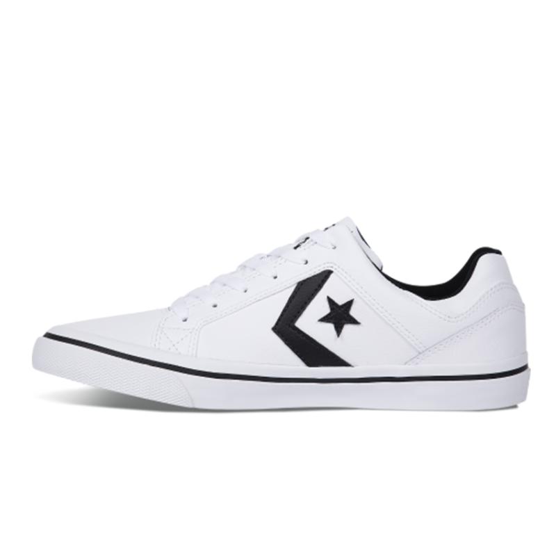 Converse All Star El Distrito Star Arrow логотип нескользящие и легкие низкие кеды для мужчин и женщин белого цвета