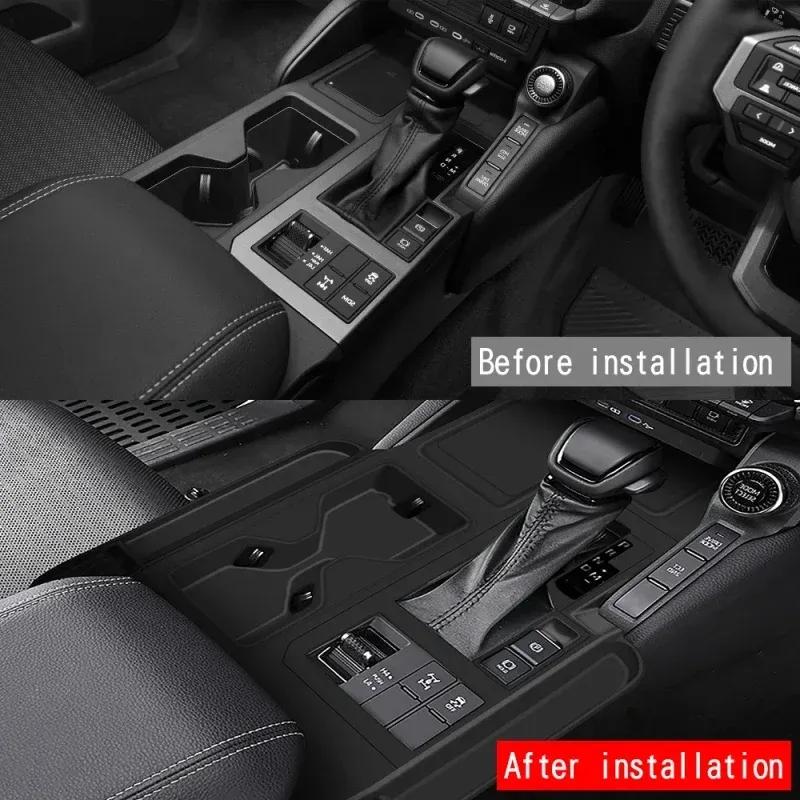 Праворульный Для Toyota Land Cruiser 250 Prado LC250 2024 2025 силиконовая резина Панель переключения передач центральной консоли Накладка