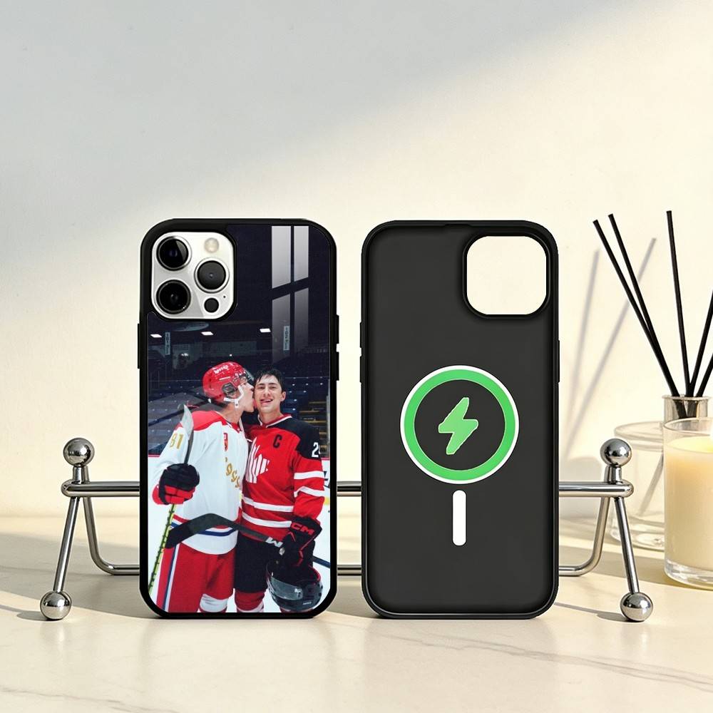 Heated R-Rivalry Ice Hockey Phone Case For iPhone17,16,15,14,13,12,11 Plus,Pro Max Magnetic For Magsafe Wireless Charging