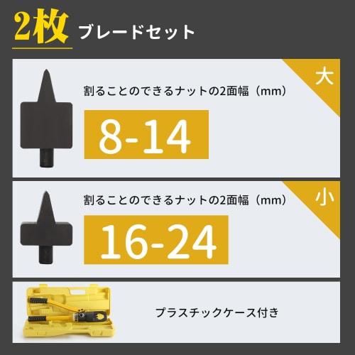 CGOLDENWALL Hydraulic Nut Breaker Splitter for M8 To M24 Nuts, Splits Nuts Stuck Due To Rust, Galling, or Corrosion