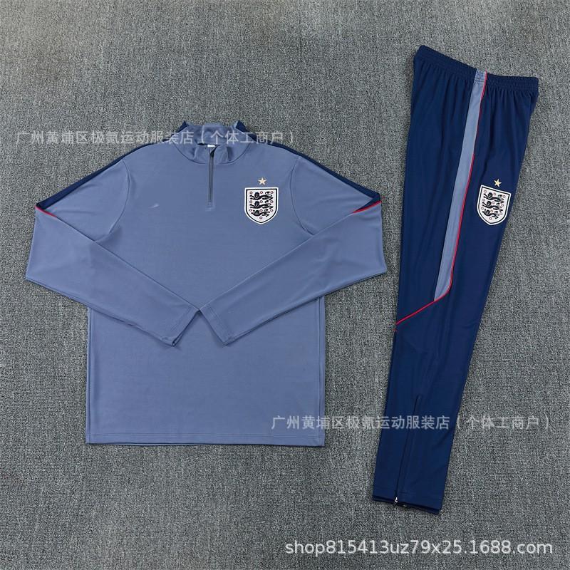 Argentina National Team Training Top Half-Zip Long Sleeve Soccer Jersey Fall Winter