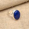 Lapis Lazuli Gemstone Handmade 925 Sterling Silver Ring Jewelry For Christmas