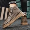 Новые модные осенние и зимние мужские высокие ботинки martin для студентов, трендовые рабочие туфли на мягкой подошве для мальчиков, кроссовки Martin с защитой труда