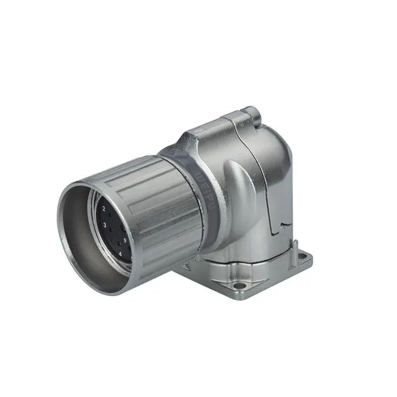 WEIPU M23 Signal Connector 9 12 17 19 Pin Female Male Plug Socket Adapter Metial Crimp Termination waterproof Connector IP67