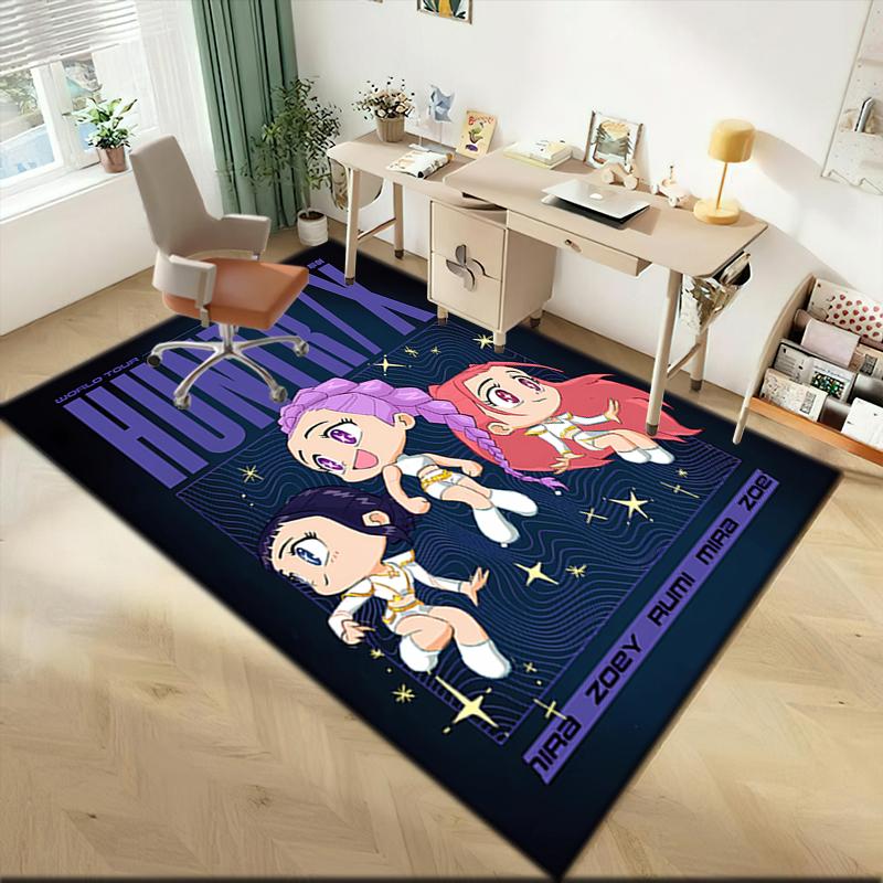 1pc K-Pop Concept Art Poster Carpet Rug for Living Room Bedroom Home Sofa Decoration,Kids play Non-slip Floor Mat