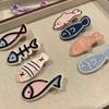 Japanese Kawaii Marine Animals Hair Clip Female Color Sweet Mini Small Fish Hair Clips Claw Hair Cute Accessoires Ins Girls Casual