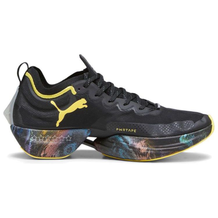 Puma Мужские кроссовки Fast-R Nitro Elite Marathon Series Black Yellow-Blaze Strawberry-Burst 378465-01