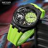 Quartz Watches for Men New Unique Dial Design Luminous Waterproof Sports Silicone Strap Mens Watch Relogios Masculino