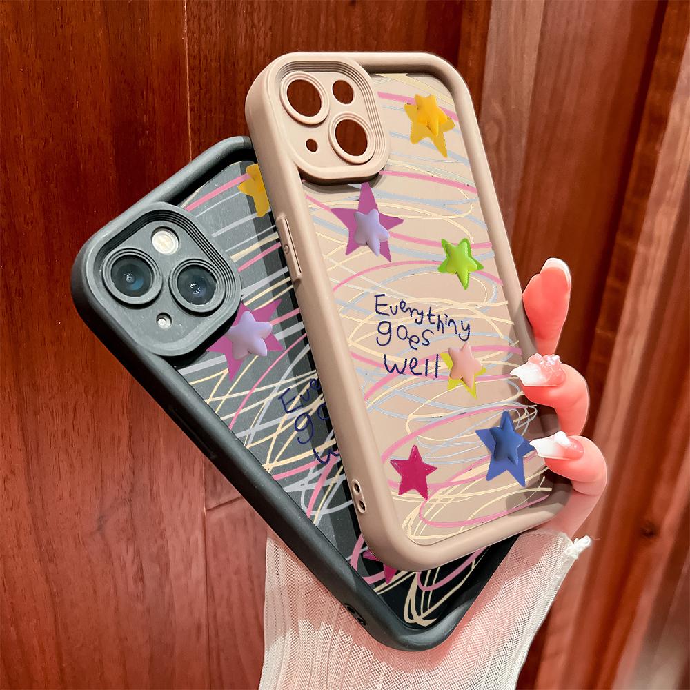 Мягкие силиконовые квадратные лестницы с мультяшным узором, полное покрытие, защита камеры, противоударный чехол для OPPO Reno Realme OnePlus