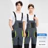 Custom Multi-Pocket Wear-Resistant Jumpsuit with Spring and Autumn Overalls for Men and Women