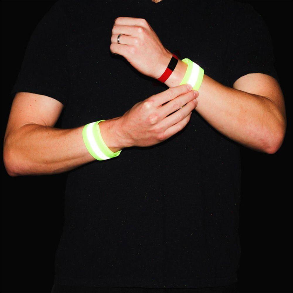 Elastic LED Reflector Armband Glow Warning Armband Cartoon Reflective Band Strap Night Walking