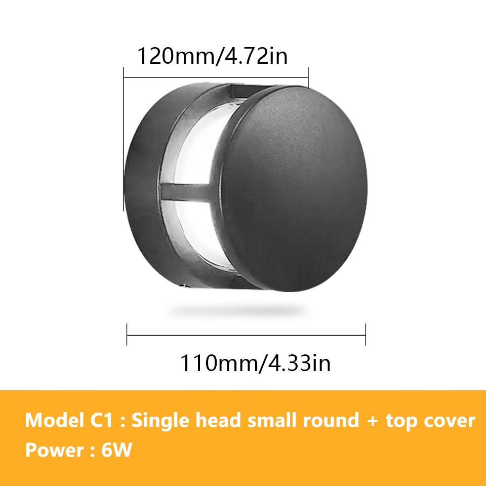 LED Lights Motion Sensor WallLight Pillar Lamp AC85-265V 6W12W Modern Wall Mounted Lamp Outdoor Garden Indoor for Bedroom Stairs