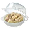 Skater Chinese Bun Case, 2 Pieces, Chinese Bun Steamer, Microwave Chinese Bun, Microwave Steamer, Basic SMA1-A
