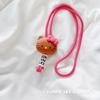 GOYES Tanning Kitty Cell Phone Strap Silicone Necklace Cell Phone Kitty Classic Kitty Cell Phone Strap, a Popular Character In Korea