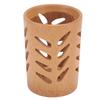 Storage Bucket Multi Purpose Cup Shape Bamboo Toothbrush Holder with Drainage Holes for Makeup