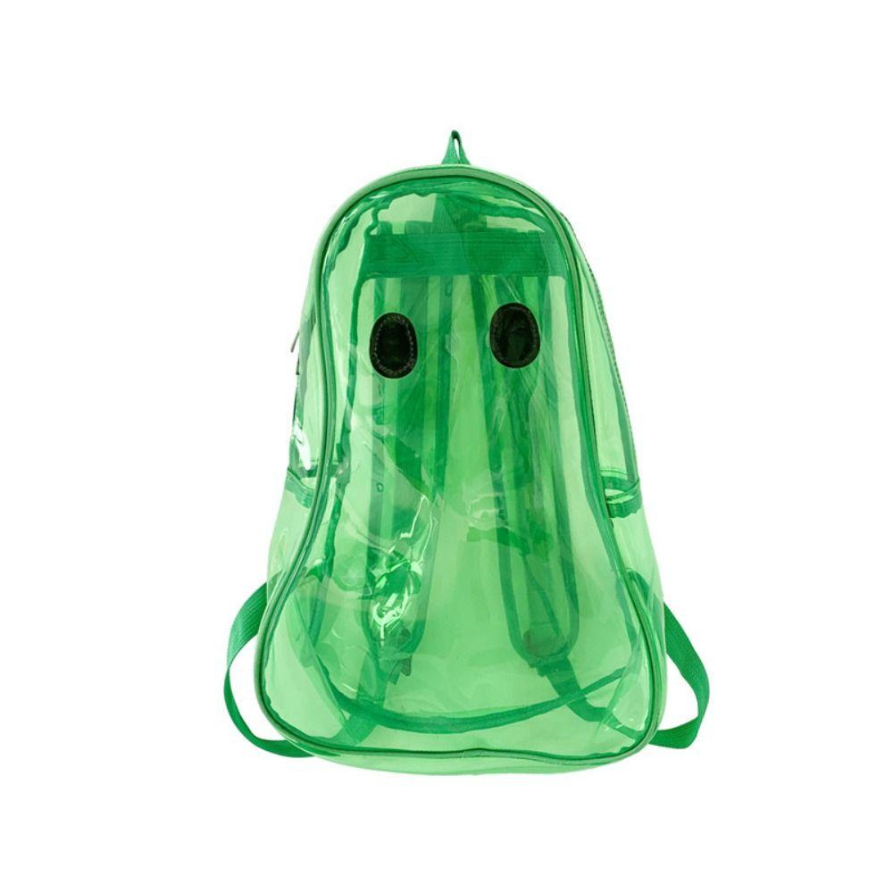 Dots Halloween Ghost Clear Backpack Candy Color Teenagers Ghost Shoulder Bag Students
