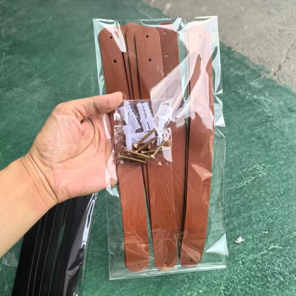 4PCS PU Leather Leather Curtain Brackets Wall Mounted Strap Hooks Kitchen Decor