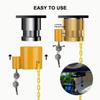 Anti Theft Gooseneck Coupler Lock Heavy Duty Coupling Lock King Pins Locks  Container Trailer