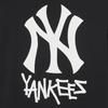 MLB Футболки New York Yankees Унисекс Черные С Круглым Вырезом Средние 3ATSB1843-50BKS