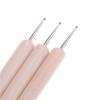 3Pcs Ball Styluses Tool Set For Embossing Pattern Clay Sculpting