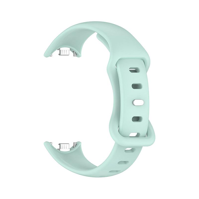 Однотонный силиконовый ремешок для Xiaomi Mi Band 8/9 с застежкой-бабочкой в форме 8