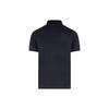 STONE ISLAND Мужская рубашка-поло из пике хлопка с принтом логотипа, сезон весна-лето 2024, темно-синяя 80152SC17-A0020