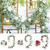 Eucalyptus 195m Artificial With Rose Garland Vine Hanging Party Wedding Decor