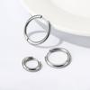 Титановая сталь Корейские минималистичные серьги Круглые серьги Минималистичные серьги-спирали Мужчина