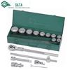SATA Tools Набор из 15/26 предметов: трещоточный ключ и головки 19 мм, 12-гранные 09015/09016