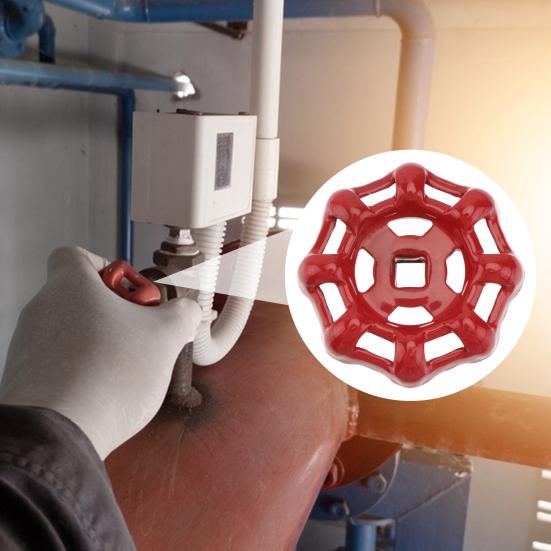 Кран Круглая ручка Маховик Замена Водоразборный кран Красный Легко Открывать Закрывать Ручка-маховик Шланговый кран Водоразборный кран для Кухни