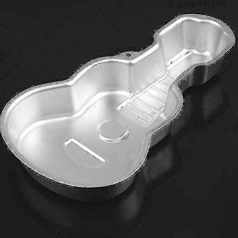 3d Aluminum Cake Pan Diy Guitar Shape Baking Mold Birthday Cake Mold Kitchen Supplies Coworker Gifts
