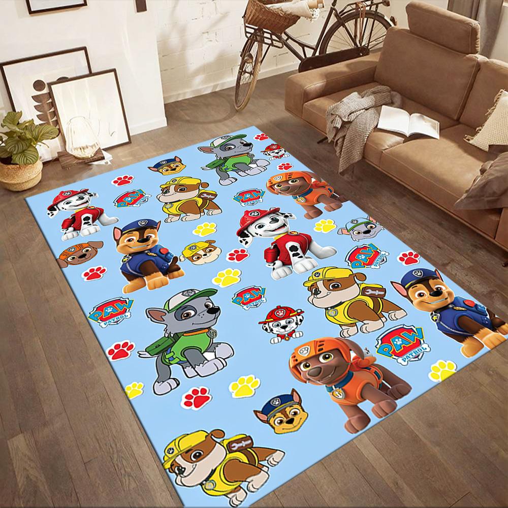 Paw Patrol Pups Adventure Square rugs are a great choice for living rooms, bedrooms, home décor, and as gifts.