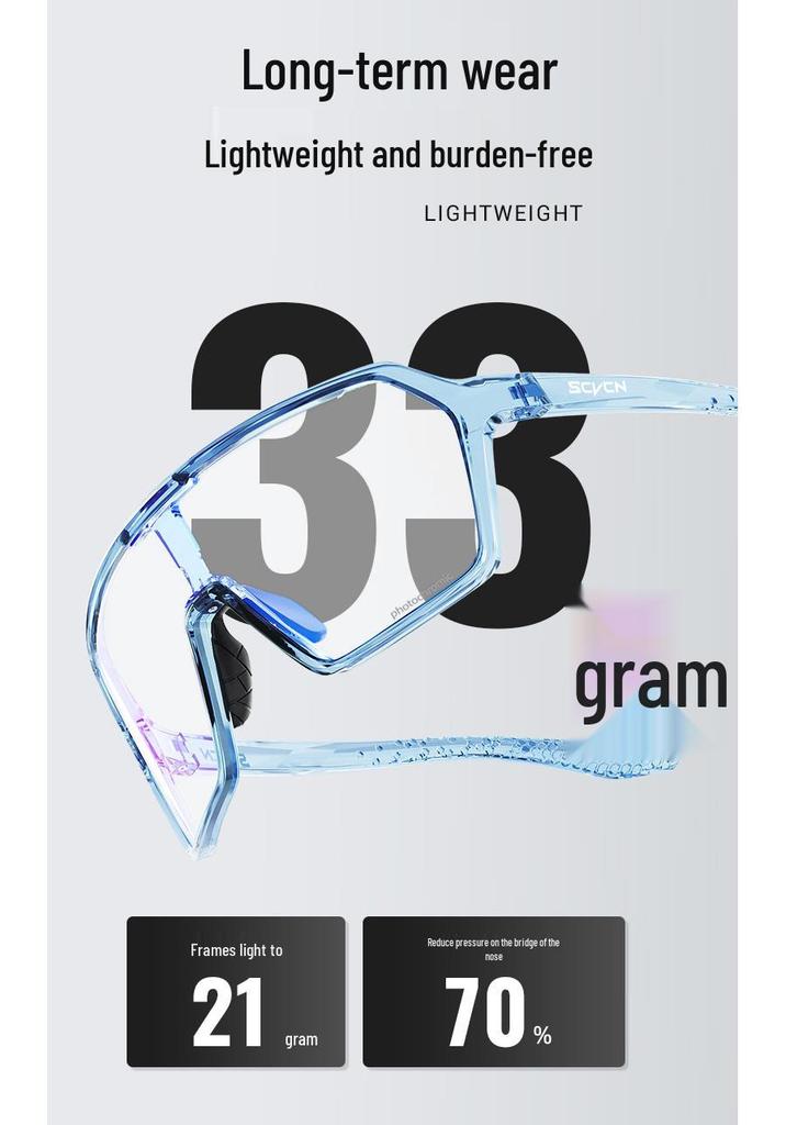 SCVCN Photochromic Cycling & Outdoor Goggles - Windproof & Sandproof