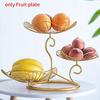 Three-layer Storage Tray Leaf Shaped Nordic Style Wire Basket Kitchen Organizer Home Decor Fruit Pla