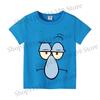 SpongeBob SquarePants Children Short Sleeved Cartoon Anime T-shirt  Birthday Tops Boy Girl Summer Fashion Tees Kids Clothes Gift