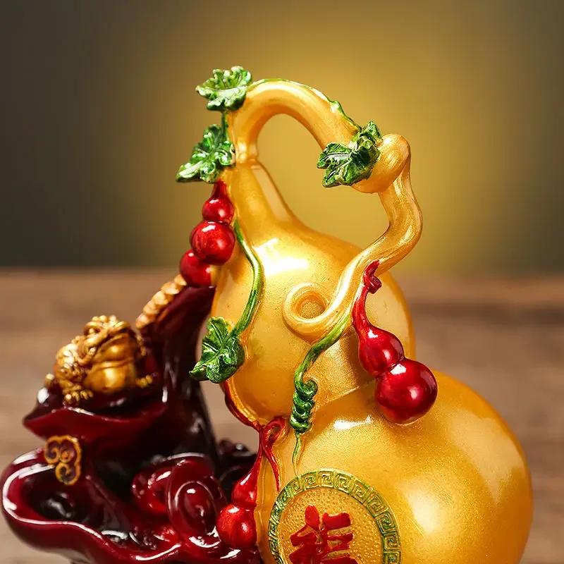 Фэн-шуй тыква удачи Crsfts украшения для гостиной талисман тыква золотая жаба тумба под телевизор домашний декор