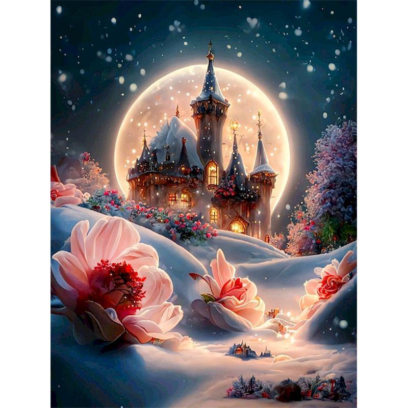 5d алмазная живопись Зимний дом наборы пейзажей Diy Алмазная вышивка крестиком мозаика художественный подарок домашний декор